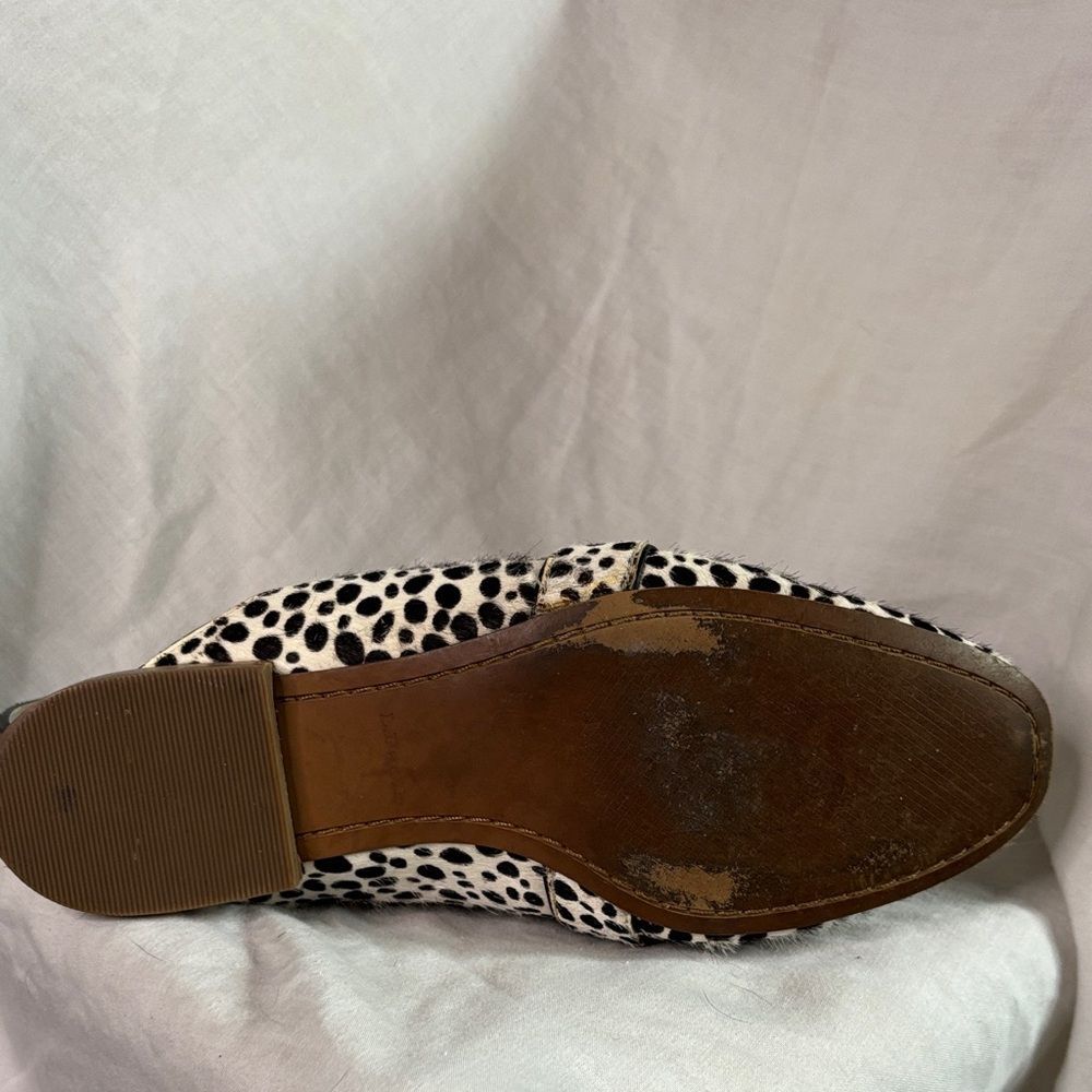 Linea Paolo Leopard Print Slip-On Shoes | Size 7 (US)- Genuine Calf Hair Loafer - Picture 6 of 11